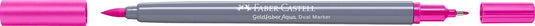 Faber-castell - duo aquarel marker - goldfaber - purper 128 - brush 0,6mm - fc-164628