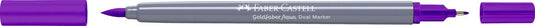 Faber-castell - duo aquarel marker - goldfaber - paars 284 - brush 0,6mm - fc-164584