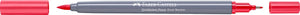Faber-castell - duo aquarelmarker goldfaber - briljant rood 122 - brush 0,6mm - fc-164622