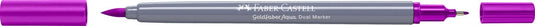 Faber-castell - duo aquarelmarker goldfaber - helder magenta 228 - brush 0,6mm - fc-164598