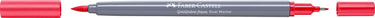 Faber-castell - duo aquarelmarker goldfaber - briljant rood 122 - brush 0,6mm - fc-164622