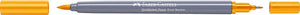 Faber-castell - duo aquarel marker goldfaber - chroomgeeldonker 109 - brush 0,6mm - fc-164609
