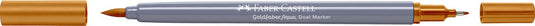 Faber-castell - duo aquarel marker - goldfaber - licht geel oker 183 - brush 0,6mm - fc-164683