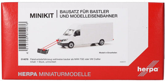 Herpa man tge vw crafter, wit (minikit)