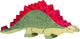Holztiger dinos - stegosaurus - 18x2x8cm - houten figuur - handgemaakt