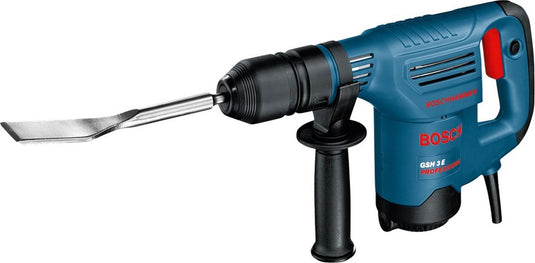 Bosch blauw breekhamer gsh 3 e (handgreep, puntbeitel 260 x 40 mm, tegelbeitel, vettube)