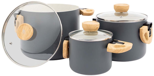 Bo-camp - urban outdoor collection - pannenset - barbican - aluminium - inductie - 3-delig