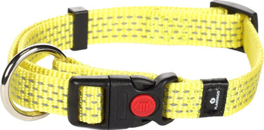 Flamingo len - halsband honden - halsband len geel s 30-45cm 15mm - 1st - 125011 - 1st