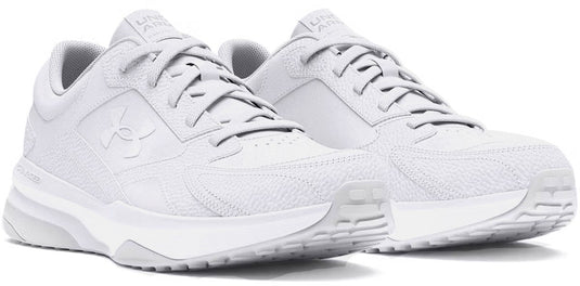 Under armour ua edge lthr-wht heren sportschoenen - wit - halo grijs