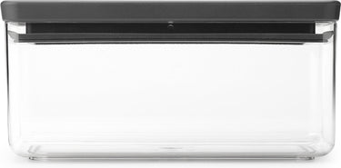 Brabantia tasty+ voorraadbus - stapelbaar - 1,5 l - dark grey