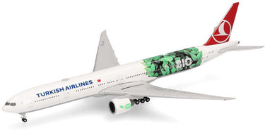 Herpa boeing 777-300er turkish airlines bio fuel