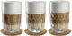 Leonardo gocce latte macchiato glas 390ml met onderzetter - set 3