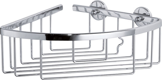 Tesa ® aluxx hoek douche- badmand, hoogglans verchroomd aluminium, zelfklevend