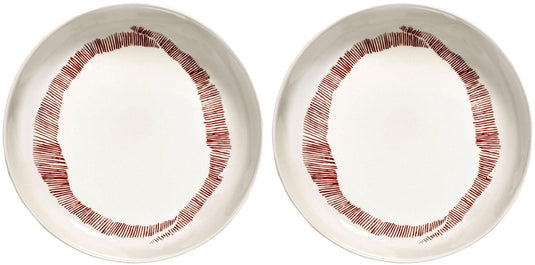 Serax - ottolenghi feast - bord - wit zwart - 22 ø - 2 stuks