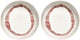 Serax - ottolenghi feast - bord - wit zwart - 22 ø - 2 stuks