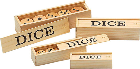 Philos houten dobbelsteen set d6 30mm (5 stuks)