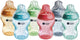Tommee tippee natural start babyflessen, set van 6 x 260ml baby flessen - lage toevoersnelheid 0m+ - kleurrijk