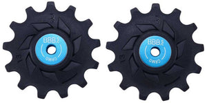 Bbb cycling bbb rollerboys shimano mtb derailleurwieltjes set voor fietsen blauw 13t-13t