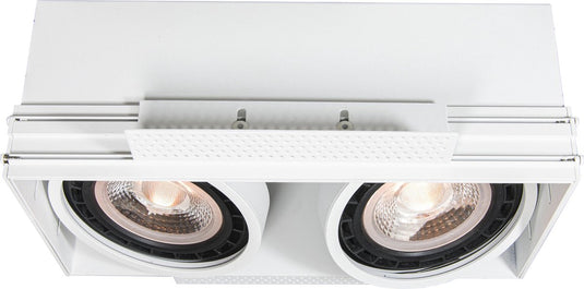 Lucide trimless - inbouwspot - 2xgu10 (es111) - wit