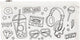 Creativ company cc katoenen etui wow 23 cm wit