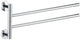 Plieger vigo handdoekhouder – handdoekhouder badkamer 45 cm – dubbel – rvs – wandmontage – 10 jaar garantie – chroom