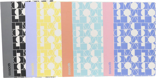 Ancor schrift smooth a4 ruit 5mm 48 vel 90 grams krimp 4 stuks assorti - an-113211-c