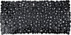 Wenko anti-slip badmat paradise 71x36cm zwart - antislipmat voor bad - met zuignappen