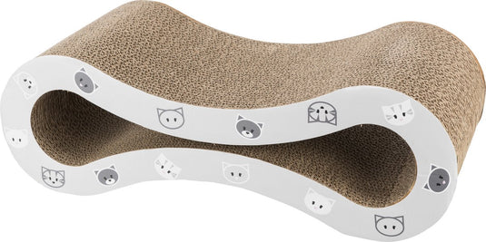 Trixie - krabgolf mimi - karton - met catnip - grijs - 48x22x16 cm