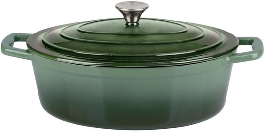 Alpina casserole 33cm cast iron green |8711252356082