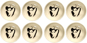 Serax - ottolenghi feast - schaaltje xs - wit zwart - 7 ø - 8 stuks