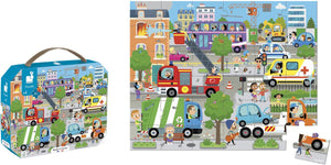 Janod - puzzel - de stad