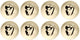 Serax - ottolenghi feast - schaaltje xs - wit zwart - 7 ø - 8 stuks