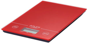 Adler ad3138r - keukenweegschaal - rood