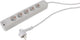 Q-link stekkerdoos - 5-voudig - randaarde - met platte stekker - usb a c - 3 x 1.5 mmâ² - 1.5 m - wit