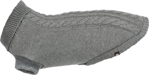 Trixie trui kenton grijs - hondenkleding - 50 cm