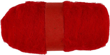 Creativ company gekaarde wol 100gr rood