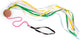 Bs toys poi slinger - dansen - bewegen - cadeau kind - met gekleurde linten