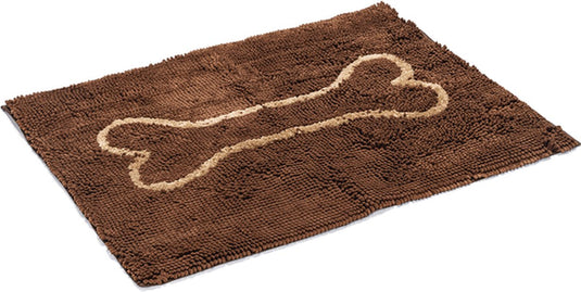Dog gone smart dirty dog droogloopmat - hond - bruin - 90x66 cm