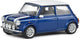 Solido mini cooper s '94, blauw schaal 1:43