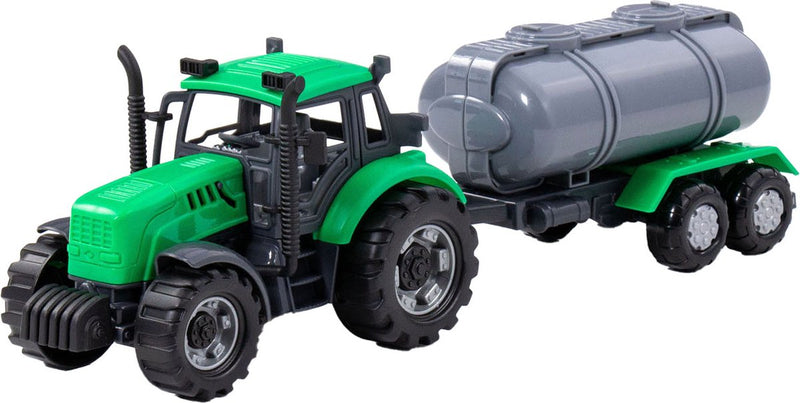Afbeelding laden in galerijviewer, Cavallino tractor met tankwagen groen, schaal 1:32
