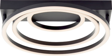 Brilliant pedley - plafondlamp - led 30w - zwart - 3-step-dimbaar