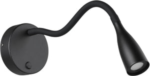 Eglo olivandino wandlamp - led - 43 cm - zwart - kantelbaar
