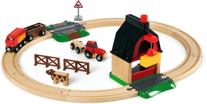 Afbeelding laden in galerijviewer, Brio treinset met boerderij - 20dlg.
