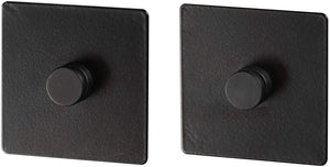 Wenko adapter turbo-loc 6,3 x 1,4 cm mat zwart staal 2-delig - voor bevestiging van keukenaccessoires gala zonder boren