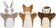 Goki hand puppets 1 stuk, squirrel, rabbit of hedgehog