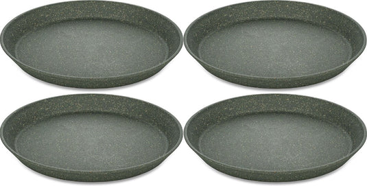 Koziol rond bord, 20.5 cm, set van 4, organic, as grijs - | connect plate