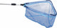Albatros got’m landingnet rubber – blauw rubber schepnet met uitschuifbare aluminium steel 160 2-delig