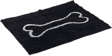 Dog gone smart dirty dog droogloopmat hond - dierenmat - zwart - 88 x 68 cm