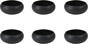 Medard de noblat - oslo black - kleine kom 12 cm - 6 delig - stoneware