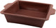Point-virgule vierkante taartvorm uit platinum silicone vintage maroon 20x20x6cm